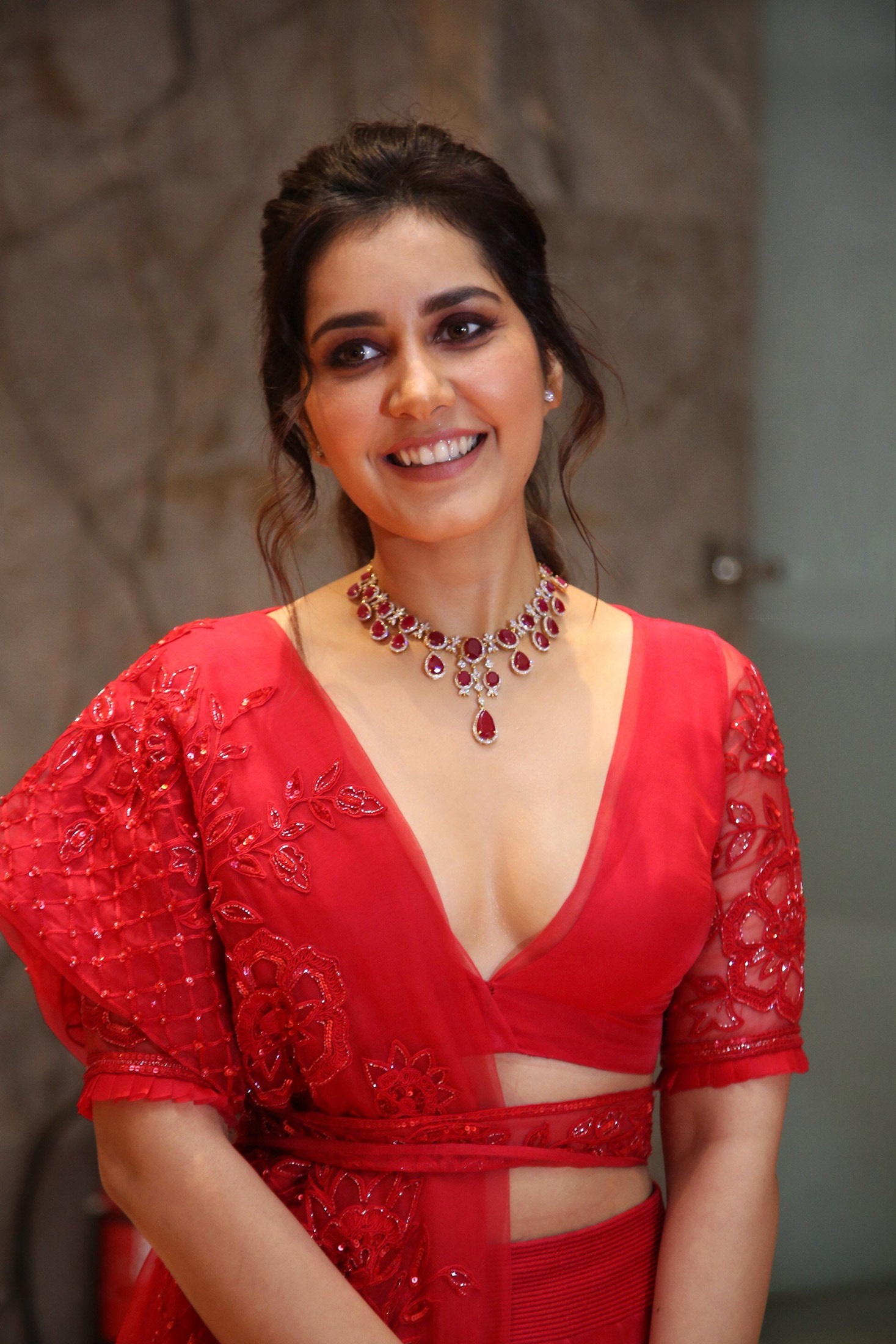 Raashi Khanna Photoshoot in Hot Red Dress