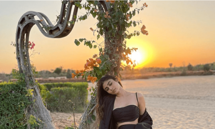 Actress Mouni Roy Pics at Love Lake Dubai